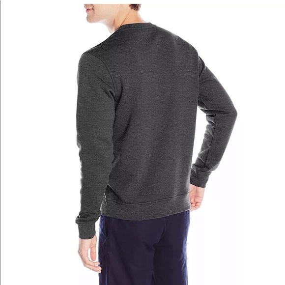 Lacoste Sweatshirt Crewneck dark grey brushed - Picture 2 of 7